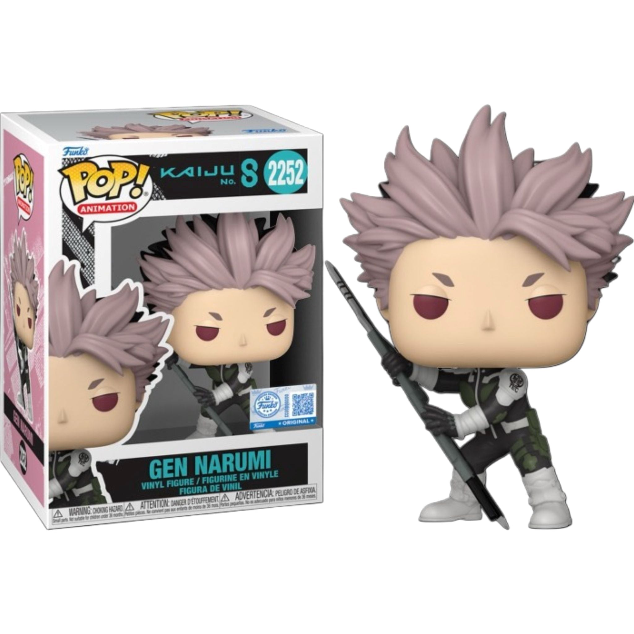 FUNKO POP Animation: Kaiju No.8 - 2252 Gen Narumi (Exclusive) 9cm - Disponibile in 2/3 giorni lavorativi Funko