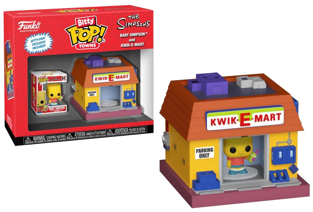 FUNKO Bitty POP Town The Simpsons - Bart Simpson and Kwik-E-Mart Funko