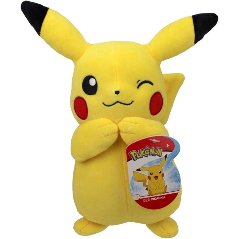 JAZWARES Pokemon: Pikachu (Wink) - Peluche 20cm Jazwares