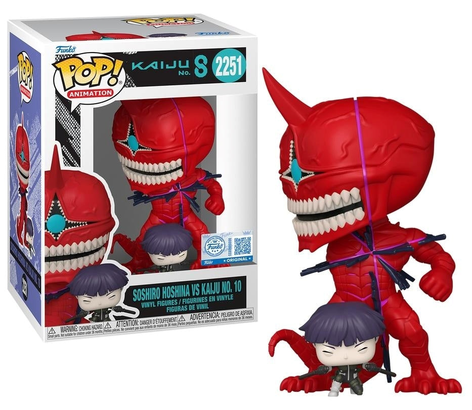 FUNKO POP Animation: Kaiju No.8 - 2251 Soshiro Hoshina vs Kaiju No. 10 (Exclusive) 9cm - Disponibile in 2/3 giorni lavorativi Funko