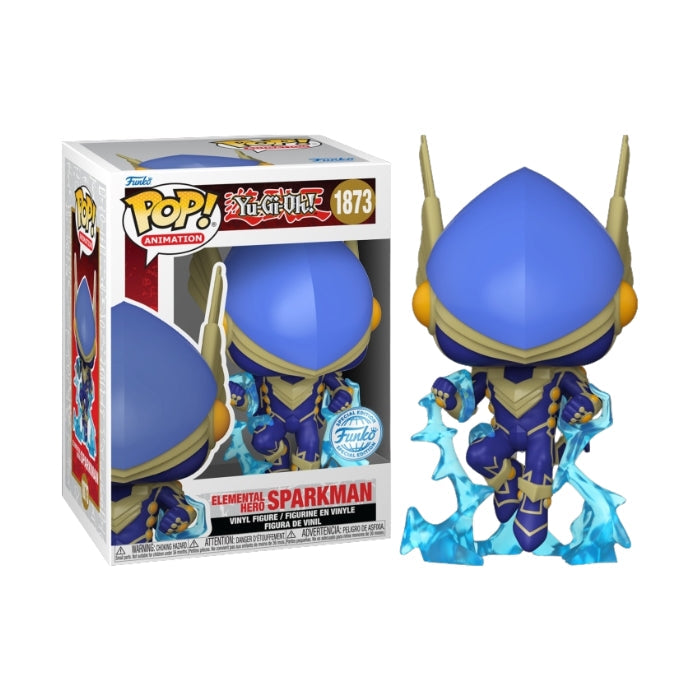 FUNKO POP Animation: Yu-Gi-Oh! - 1873 Elemental Hero Sparkman (Exclusive) 9 cm (Possibile allocazione) Funko