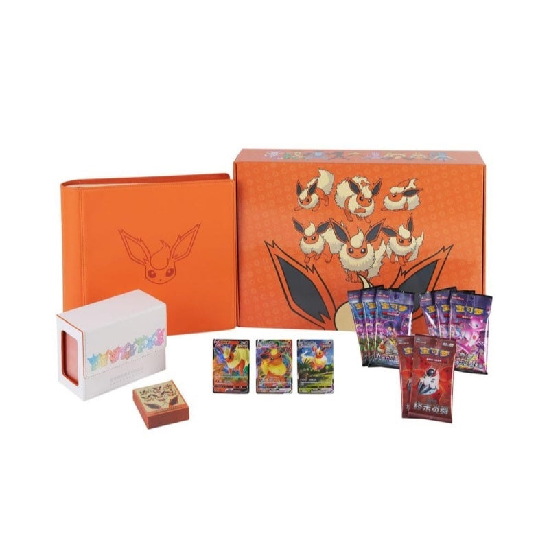 POKEMON - Eevee Advanced Gift Box Flareon - CHN (prodotto da collezione) - Disponibile in 2/3 giorni lavorativi TCG CHN