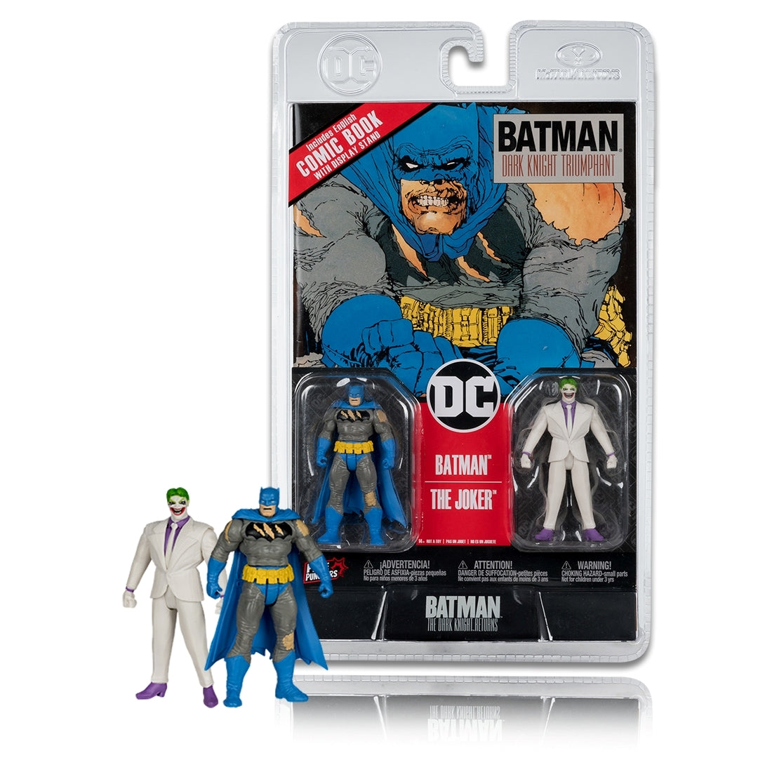 MCF15862 - DC Direct: Page Punchers Action Figure 2-Pack Batman & The Joker 8cm McFarlane Toys