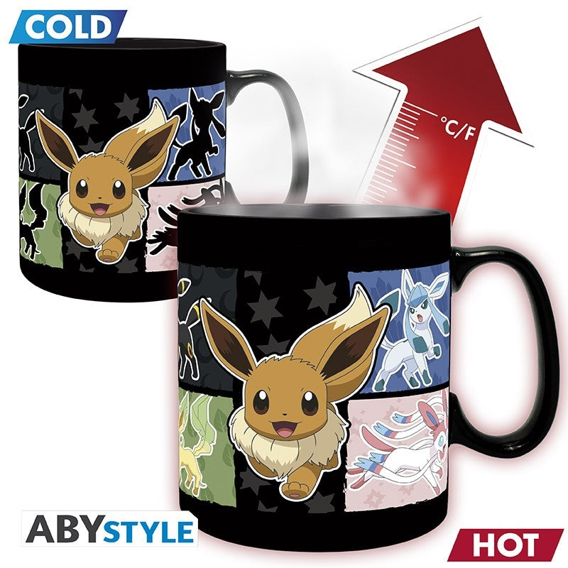 ABYSTYLE POKEMON - Tazza termosensibile 460 ml: "Eevee Abystyle
