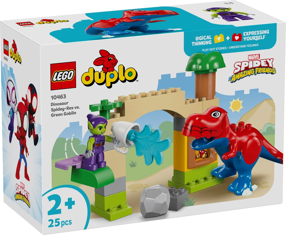LEGO 10463 DUPLO Marvel - Dinosauro Spidey-Rex vs. Goblin - Disponibile in 2/3 giorni lavorativi LEGO