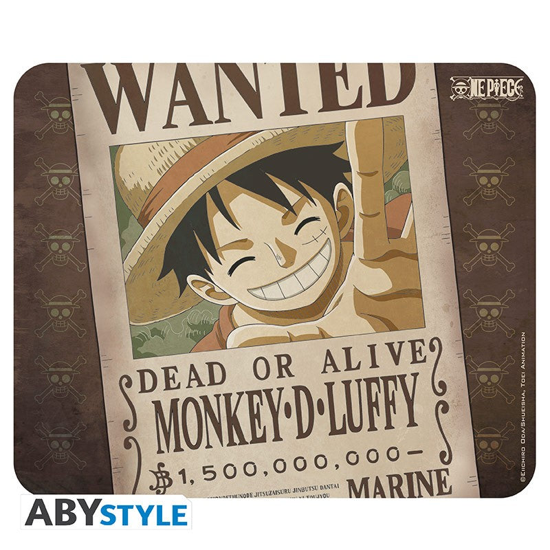 ABYSTYLE ONE PIECE - Mousepad: "Wanted Luffy" - Disponibile in 2/3 giorni lavorativi