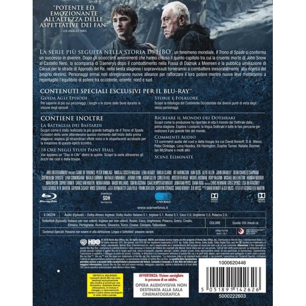 IL TRONO DI SPADE - STAGIONE 6 - Disponibile in 2/3 giorni lavorativi Blu-ray