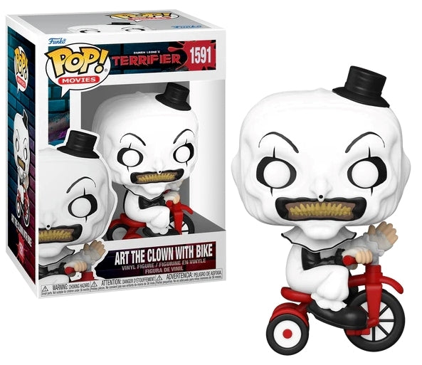 FUNKO POP Movies: Terrifier - 1591 Art The Clown With Bike 9 cm - Disponibile in 2/3 giorni lavorativi Funko