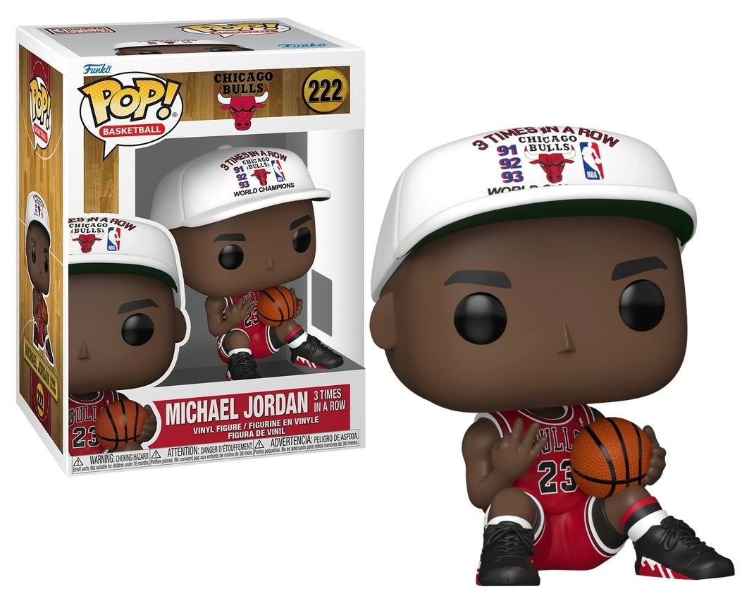 FUNKO POP NBA: Chicago Bulls - 222 Michael Jordan 3 Times In A Row 9cm - Disponibile in 2/3 giorni lavorativi Funko
