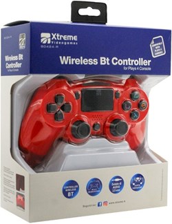 PS4 XTREME Playstation 4 Wireless BT Controller Red Accessori - Disponibile in 2/3 giorni lavorativi