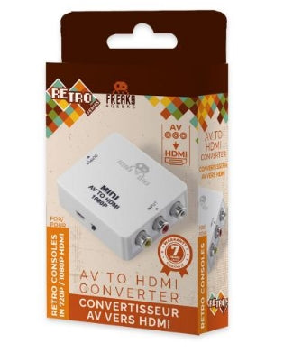 AV to HDMI mini converter (in F&G box + label) TB1304 white Trade Invaders