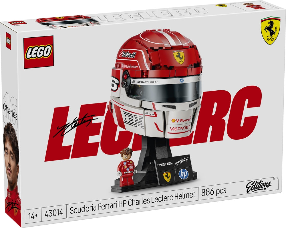 LEGO 43014 EDITIONS VEHICLES - Casco di Charles Leclerc Scuderia Ferrari HP LEGO