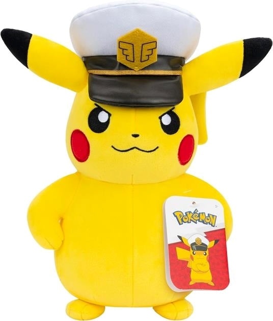 JAZWARES Peluche: Pokemon - Captain Pikachu 20cm Jazwares