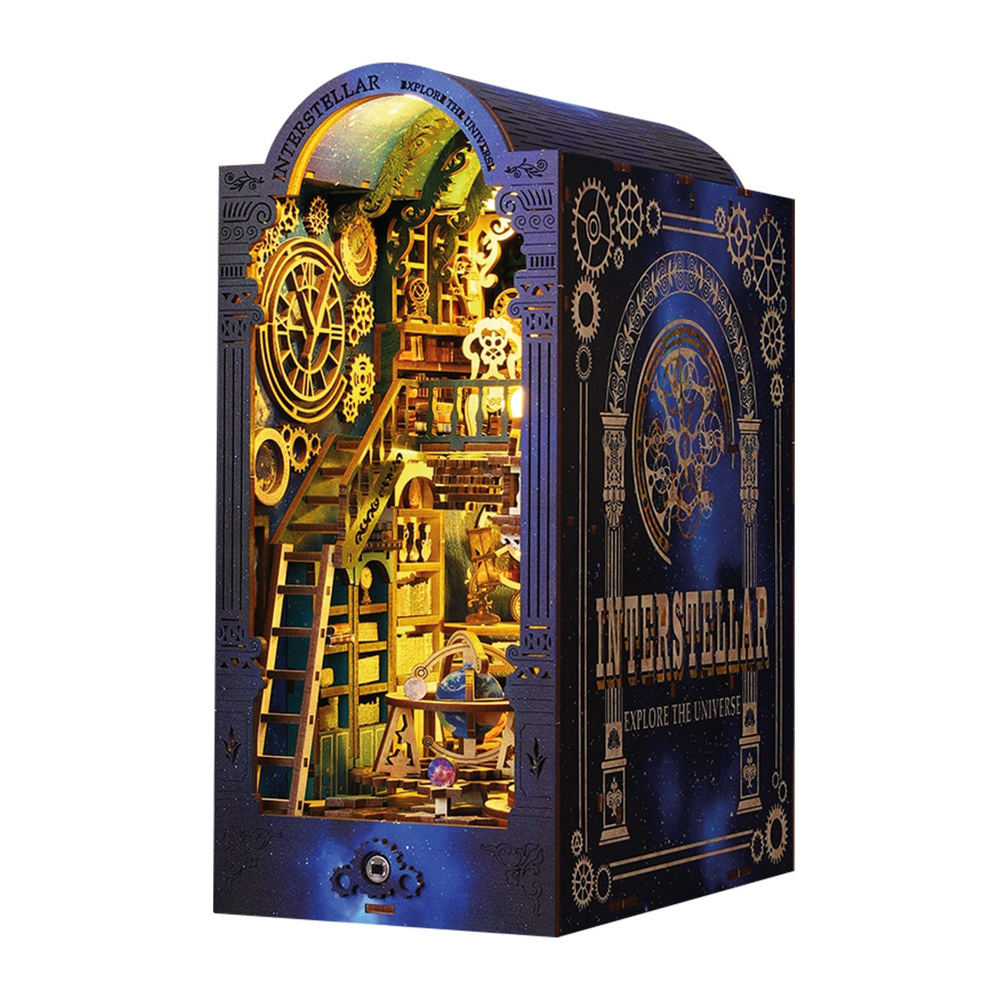 Book Nook Ludistri – Explore the Universe (18 × 15.7 × 27.5 cm) with motion and music Trade Invaders