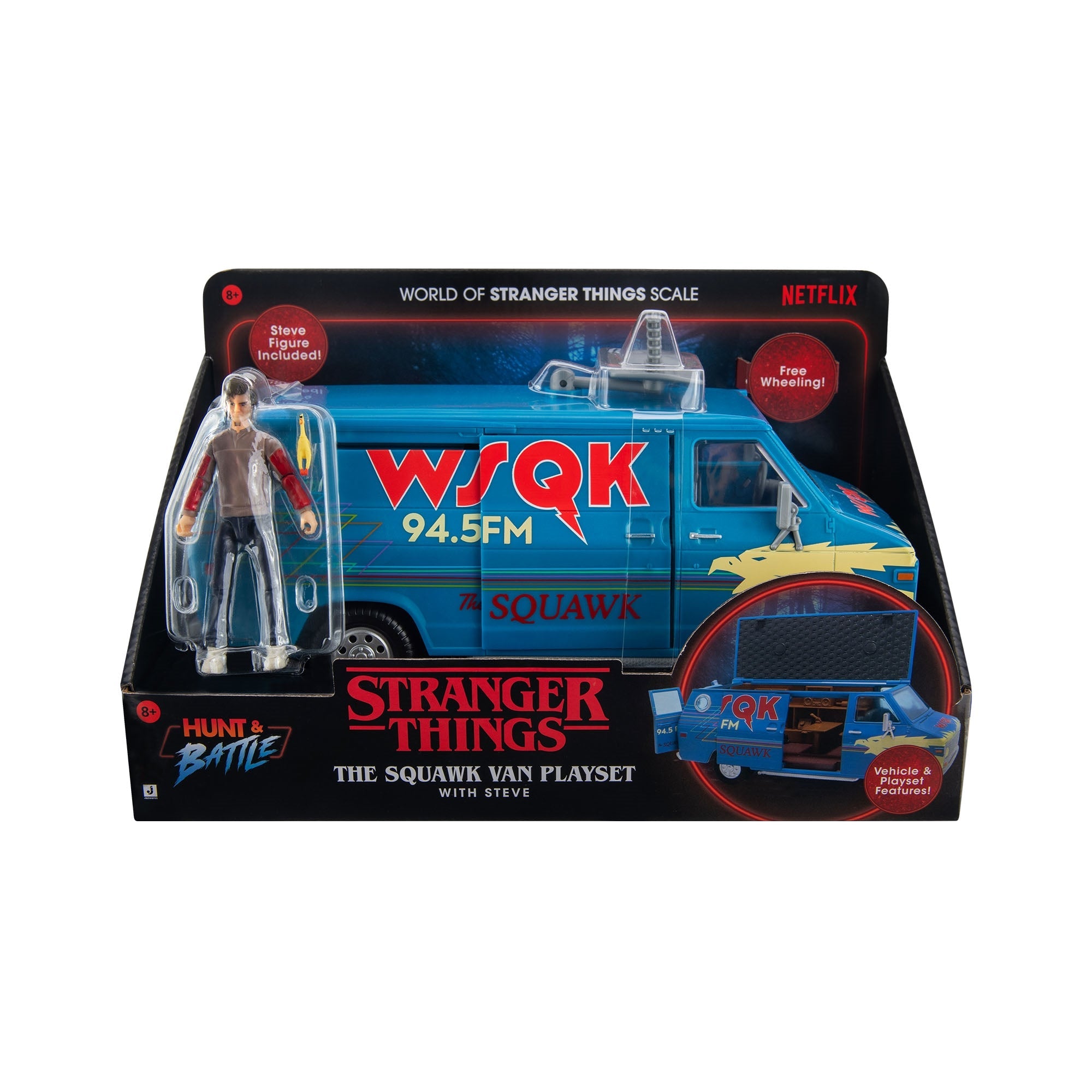 JAZWARES Stranger Things - Veicolo Con Personaggio E Accessori Jazwares