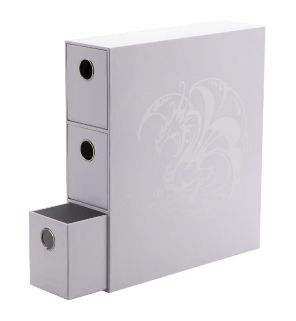 DRAGON SHIELD Fortress Card Drawers - White Dragon Shield