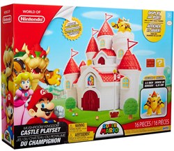JAKKS PACIFIC NINTENDO SUPER MARIO DELUXE MUSHROOM KINGDOM CASTLE PLAYSET - Disponibile in 2/3 giorni lavorativi