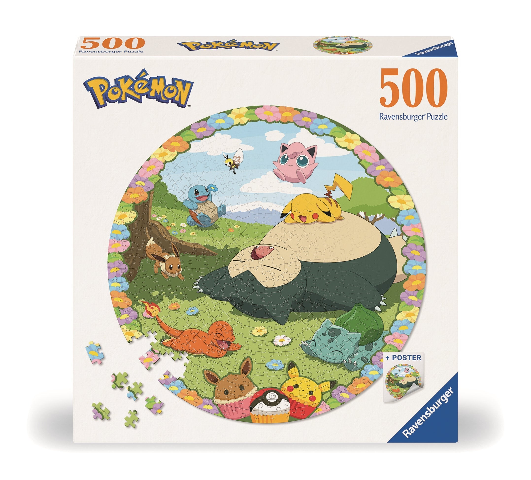 RAVENSBURGER Pokémon Round Puzzle 500 pz Ravensburger