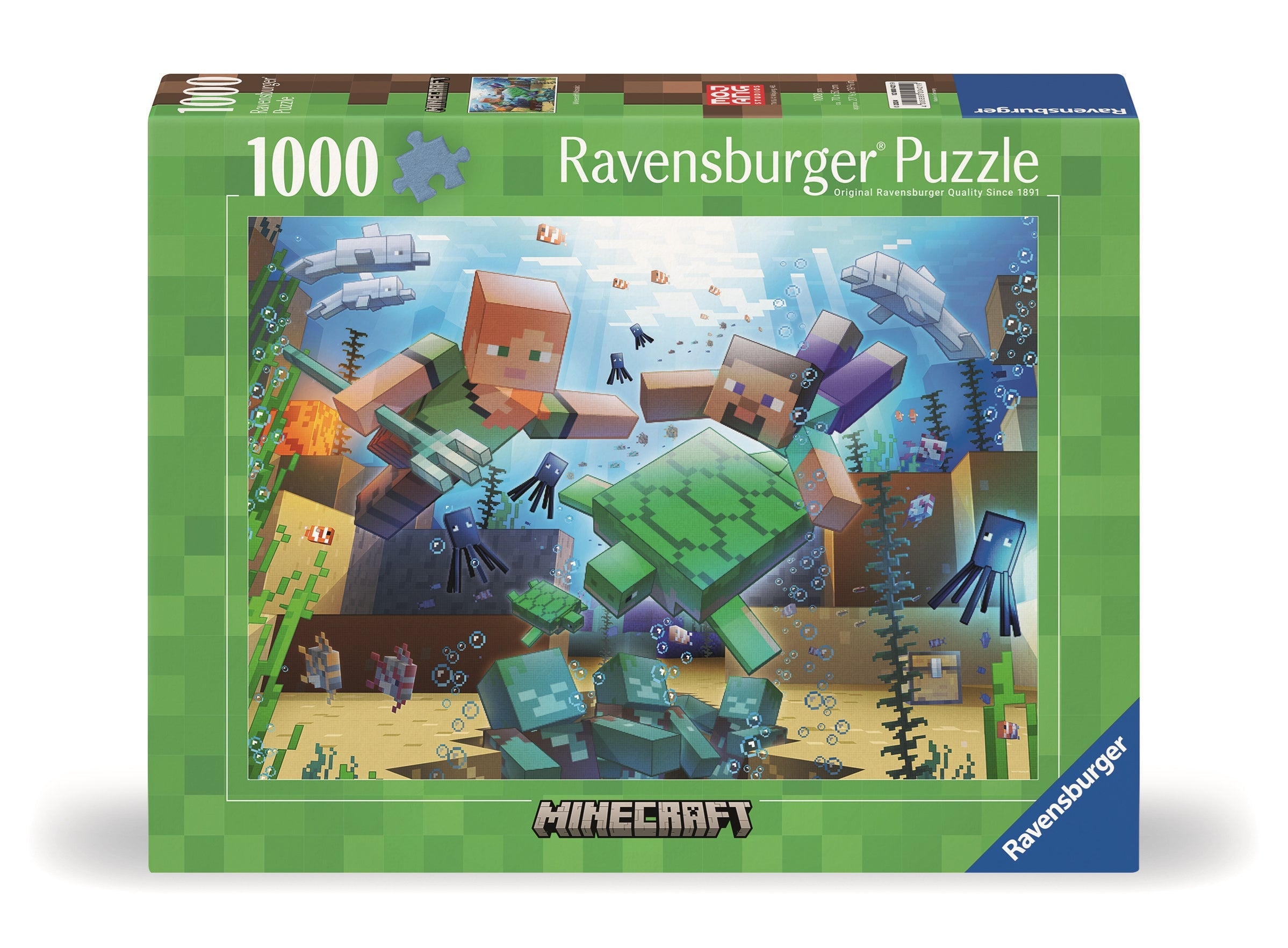 RAVENSBURGER Minecraft Mosaic Puzzle licenziato 1000 pz Ravensburger
