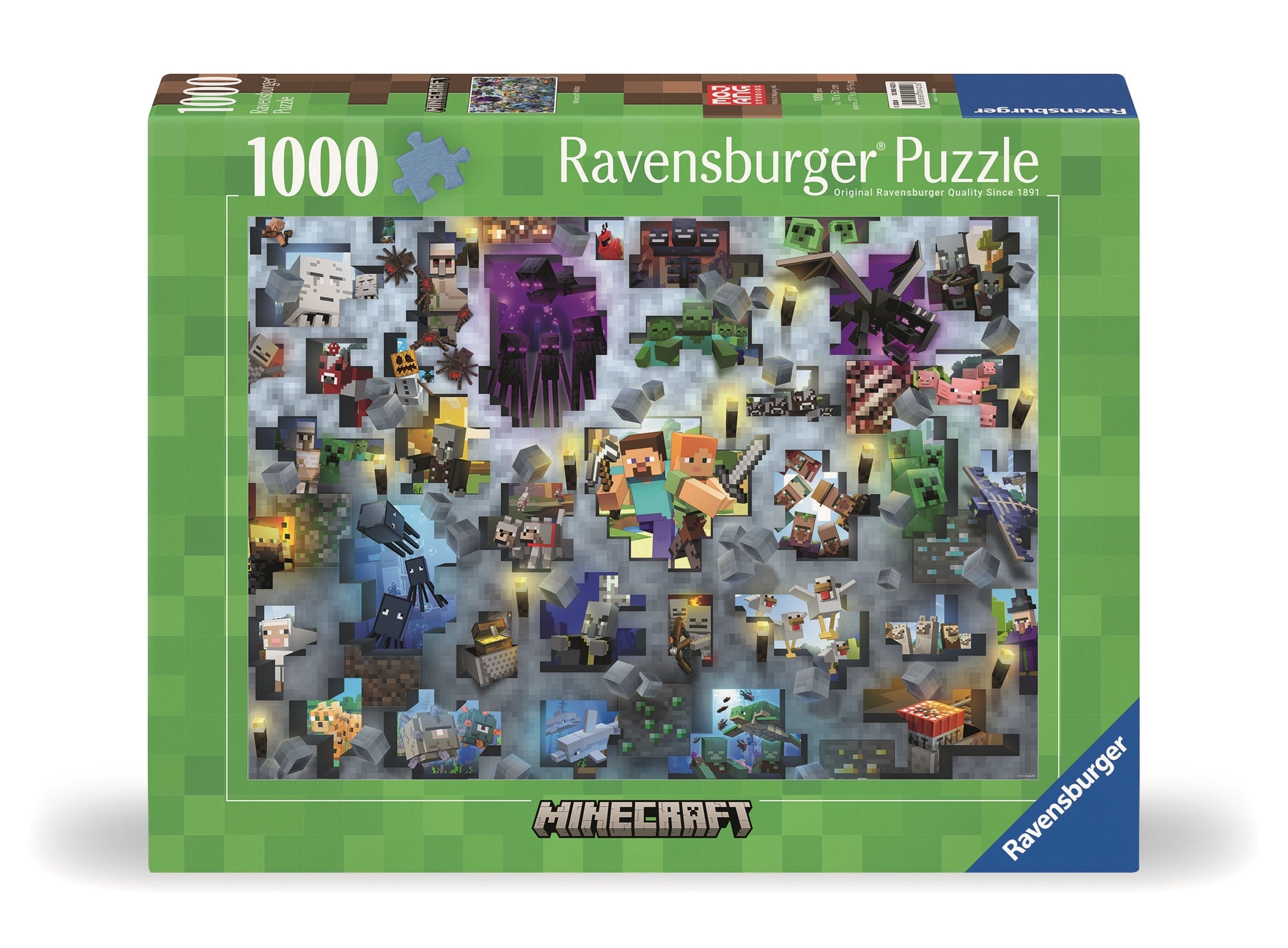 RAVENSBURGER Minecraft Mobs Puzzle licenziato 1000 pz Ravensburger