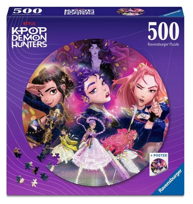 RAVENSBURGER K-Pop Demon Hunters Round 500 pc Ravensburger