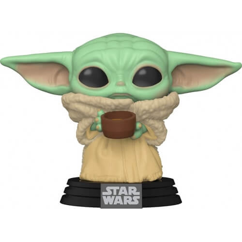 FUNKO POP  Star Wars: The Mandalorian - 378 The Child W/ Cup 9 cm - Disponibile in 2/3 giorni lavorativi Funko