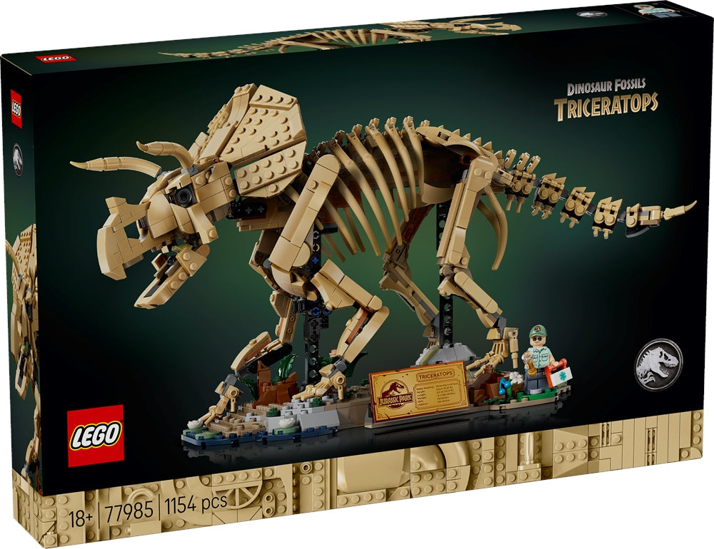 LEGO 77985 JURASSIC WORLD - Fossili di dinosauro: Triceratopo - Disponibile in 2/3 giorni lavorativi LEGO