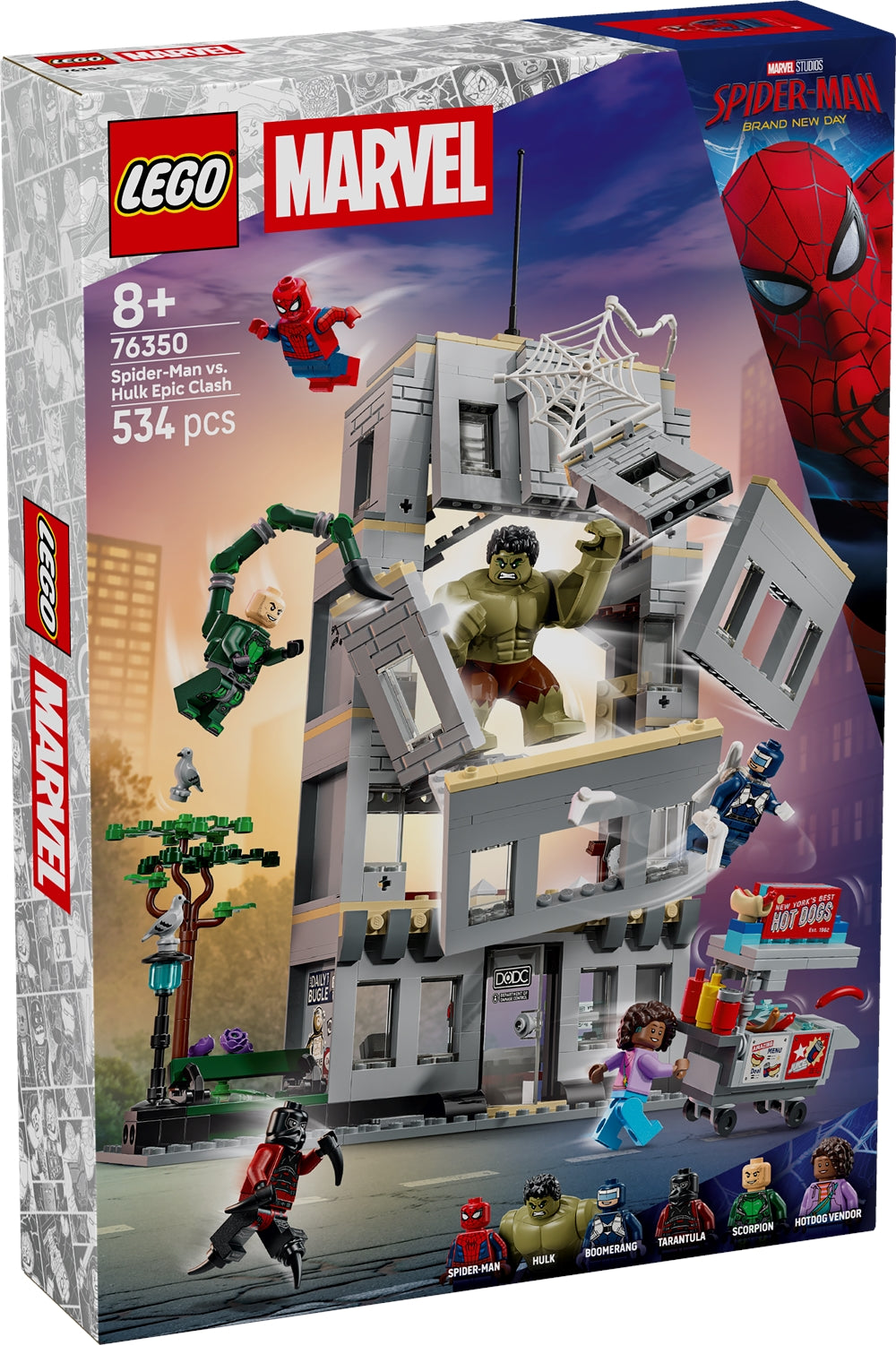 LEGO 76350 SUPER HEROES MARVEL - Scontro epico: Spider-Man vs. Hulk - Disponibile in 2/3 giorni lavorativi LEGO