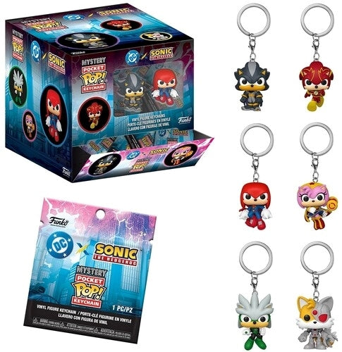 FUNKO POP Mystery Keychain: Justice League & Sonic 12pz - Disponibile in 2/3 giorni lavorativi Funko