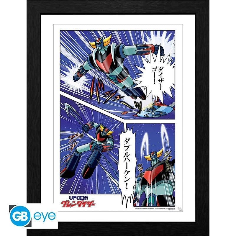 ABYSTYLE GRENDIZER - Poster incorniciato: "Goldrake in azione" (30x40) Abystyle