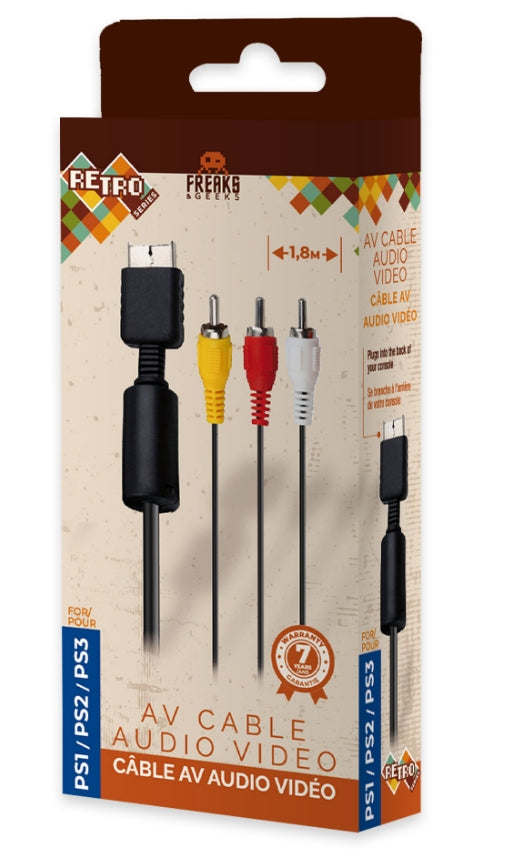 PS1/PS2/PS3 AV Cable (print gift box) - Disponibile in 2/3 giorni lavorativi Trade Invaders