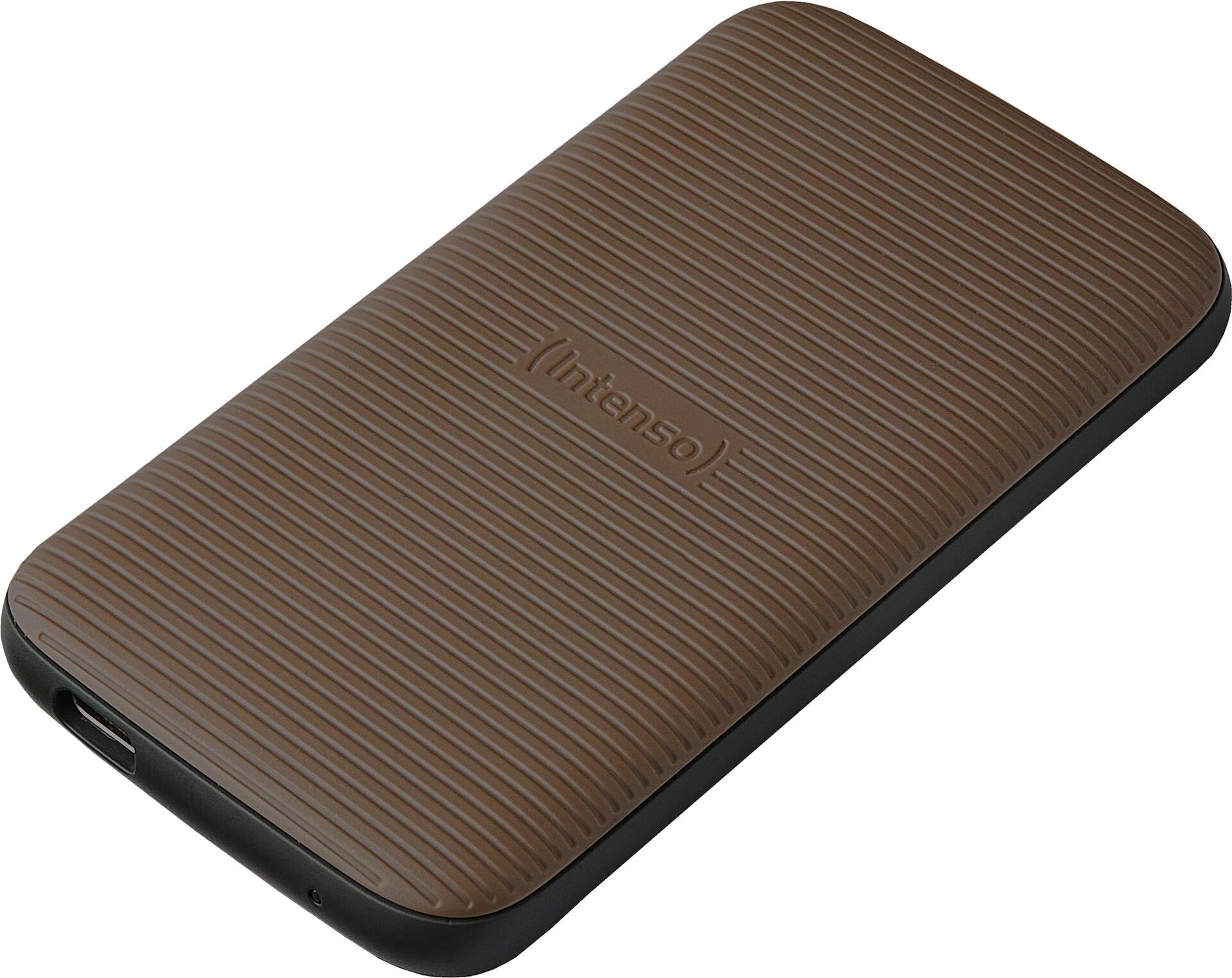 Intenso TX500 - SSD - 500GB - extern (tragbar) - USB 3,2 Gen 2x1 (USB-C Steckverbinder) - braun (3827450) INTENSO