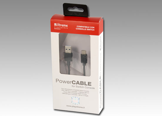 Switch XTREME Nintendo Switch Power Cable Switch Lite (Cavo di Alimentazione Type C) Accessori - Disponibile in 2/3 giorni lavorativi