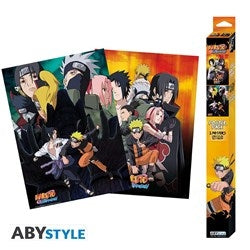 ABYSTYLE NARUTO SHIPPUDEN - Set 2 Poster: "Ninjas" (52x38) Abystyle