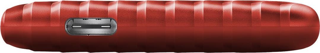 WD My Passport SSD WDBAGF0010BRD - SSD - verschlüsselt - 1TB - extern (tragbar) - USB 3,2 Gen 2 (USB-C Steckverbinder) - 256-Bit-AES - Rot (WDBAGF0010BRD-WESN) Western Digital