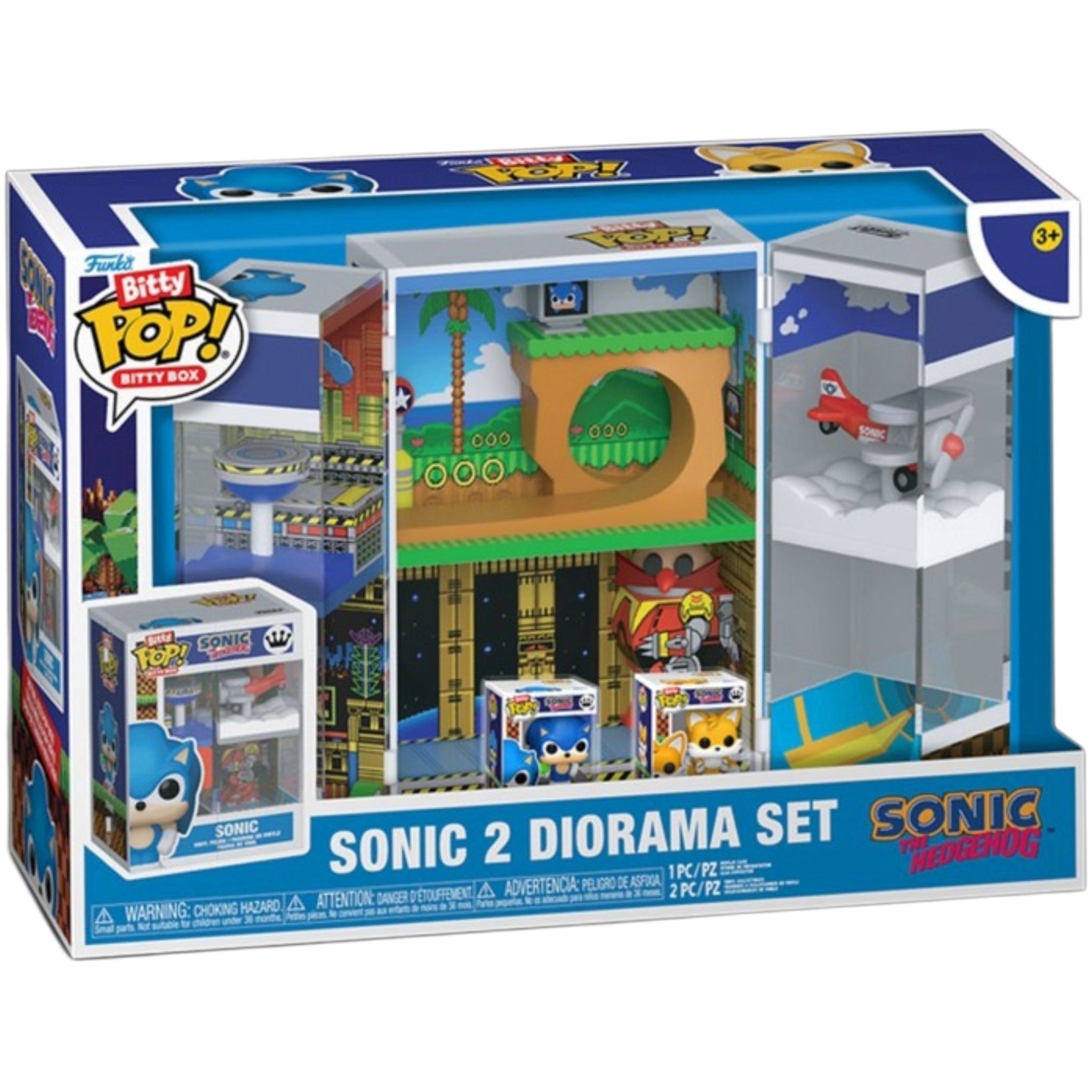 FUNKO Bitty POP Box: Sonic The Hedgehog - Sonic 2 Diorama Set - Disponibile in 2/3 giorni lavorativi Funko