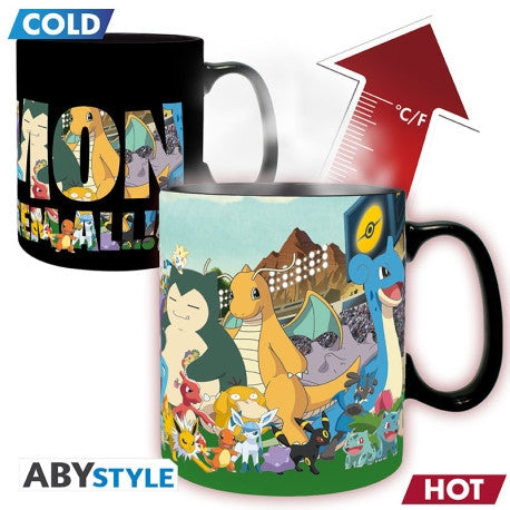 ABYSTYLE POKEMON - Tazza termosensibile 460 ml - "Gotta catch em all Abystyle