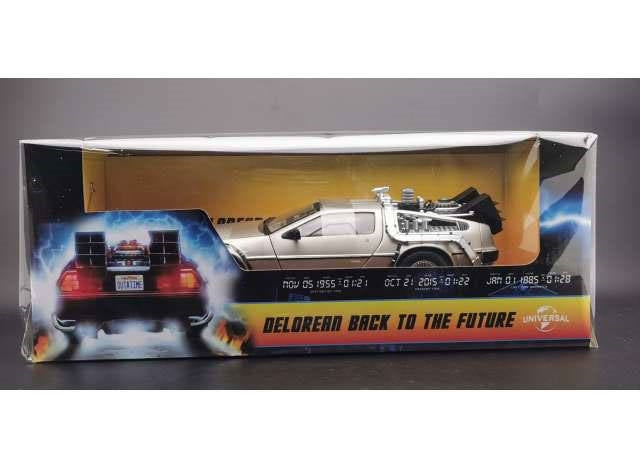 110922 - RITORNO AL FUTURO DIECAST MODELLINO DA COLLEZIONE IN SCALA 1/18 1983 DELOREAN GED