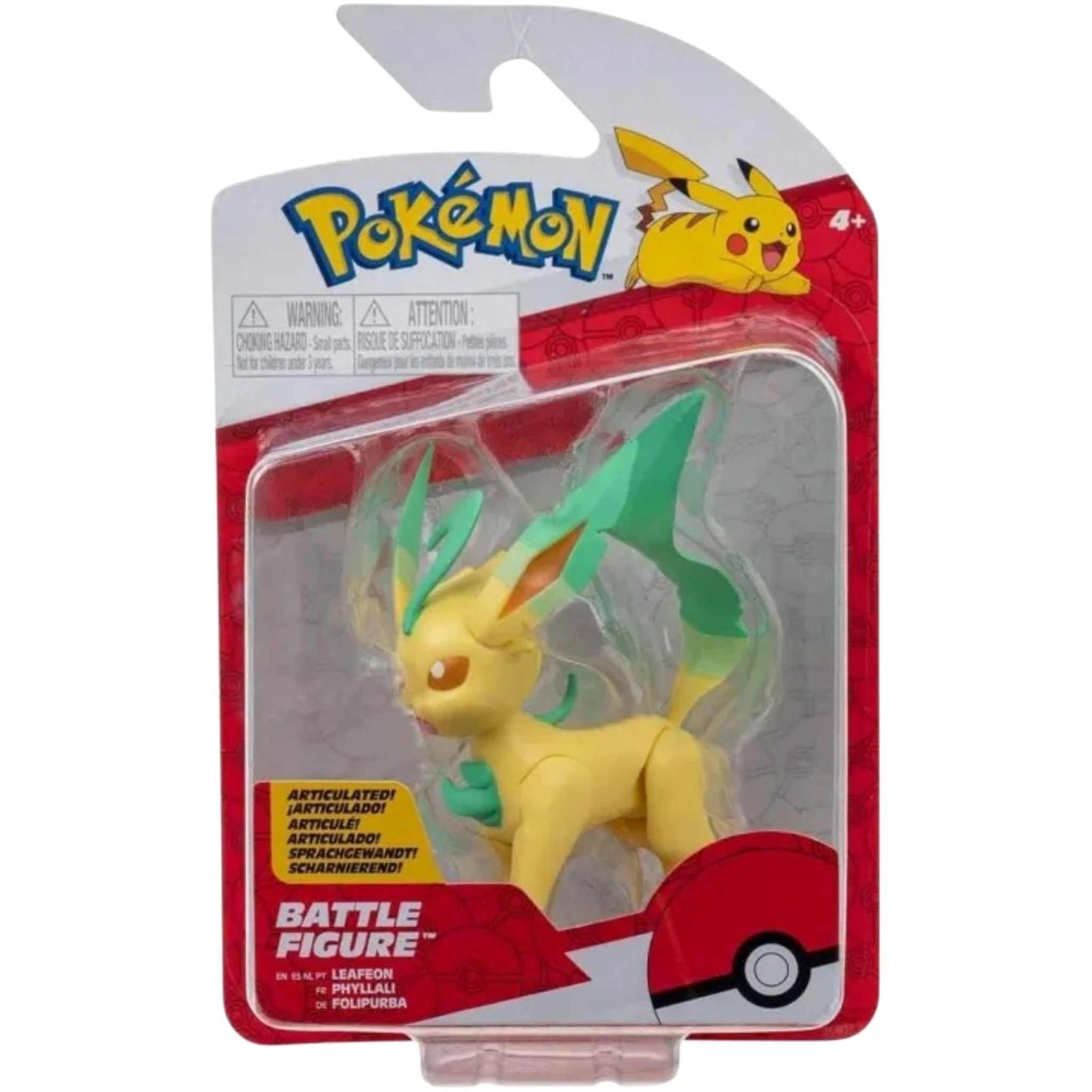 JAZWARES Battle Figure: Pokemon - Leafeon Jazwares