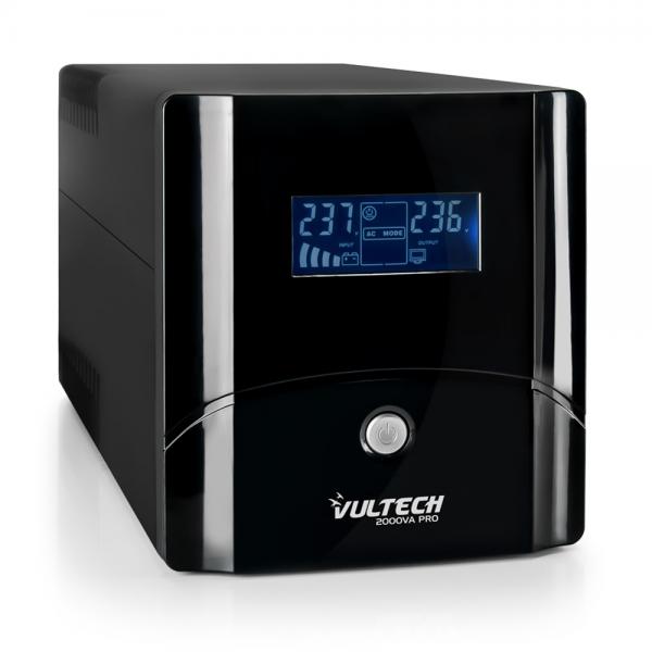 VULTECH UPS 2000VA GRUPPO DI CONTINUITA LINE INTERACTIVE CON LCD - Disponibile in 3-4 giorni lavorativi