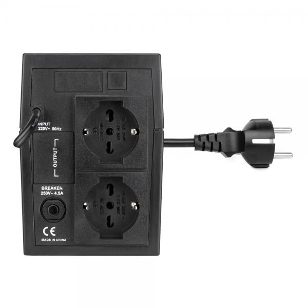 Vultech UPS800VA-LITE Gruppo di Continuita' UPS Standby Offline 800VA 440W 2 Prese AC - Disponibile in 3-4 giorni lavorativi