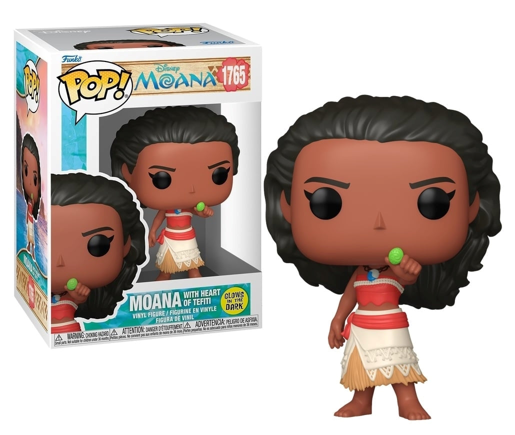 FUNKO POP Disney: Oceania - 1765 Moana with Heart of Tefiti (Glows in The Dark) 9cm Funko