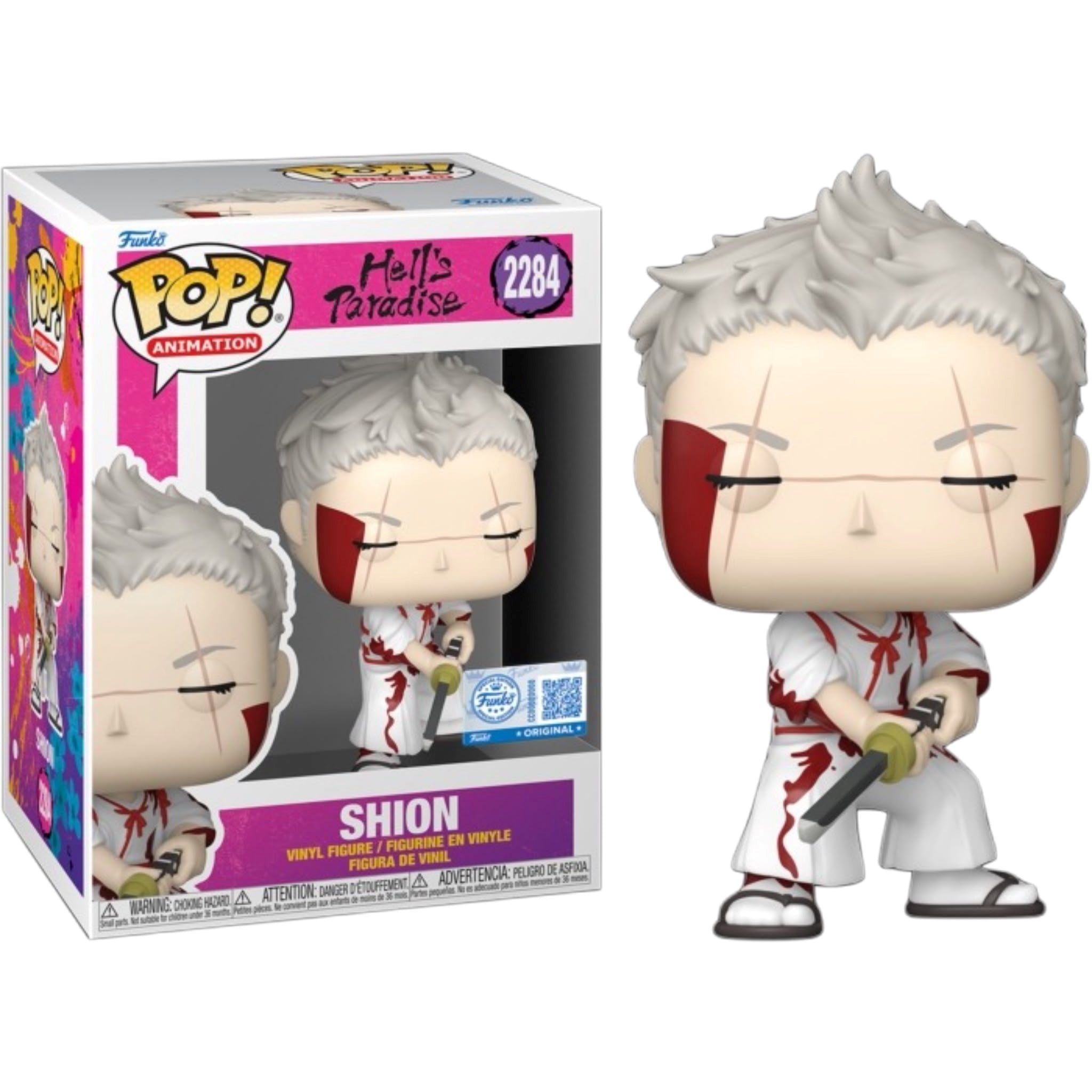 FUNKO POP Animation: Hell's Paradise - 2284 Shion (Bloody) (Exclusive) 9cm Funko