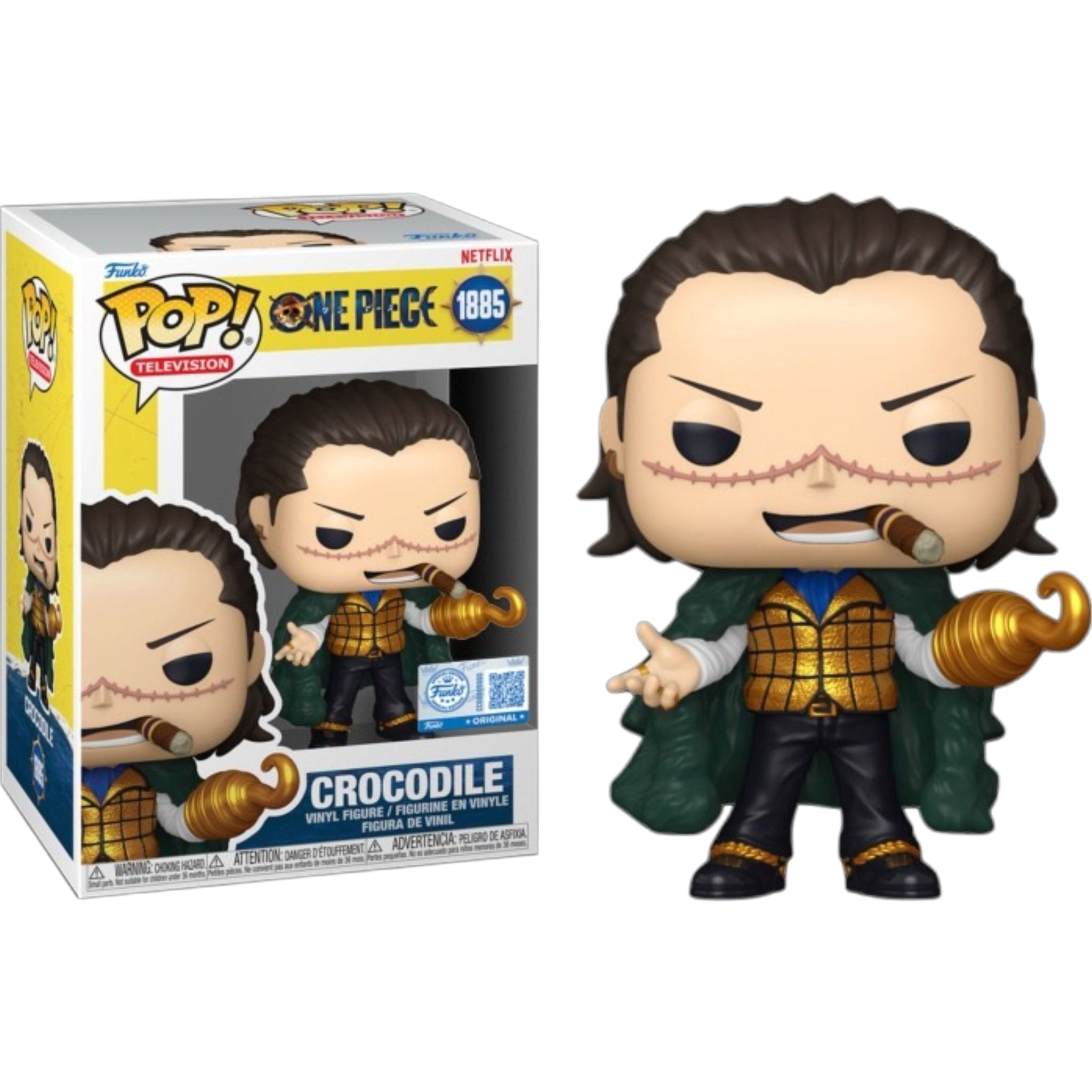 FUNKO POP Television: One Piece - 1885 Crocodile (Exclusive) 9cm Funko