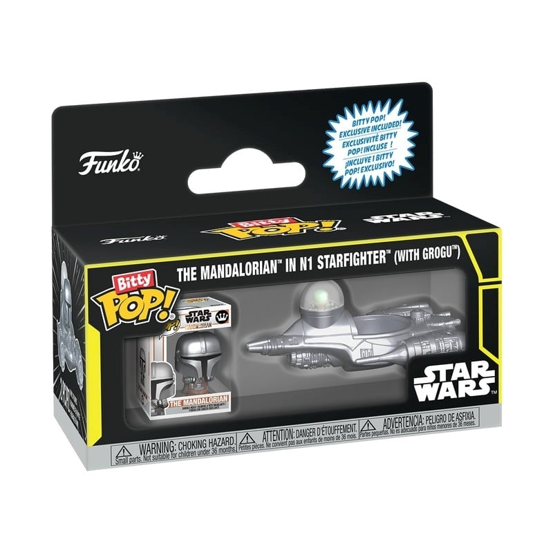 FUNKO Bitty POP Ride Star Wars - The Mandalorian In N1 Starfighter (with Grogu) Funko