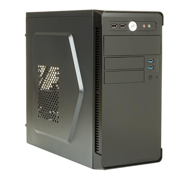 Case RIVER - Mini Tower mATX 500W 2xUSB3 Full Black - Disponibile in 3-4 giorni lavorativi