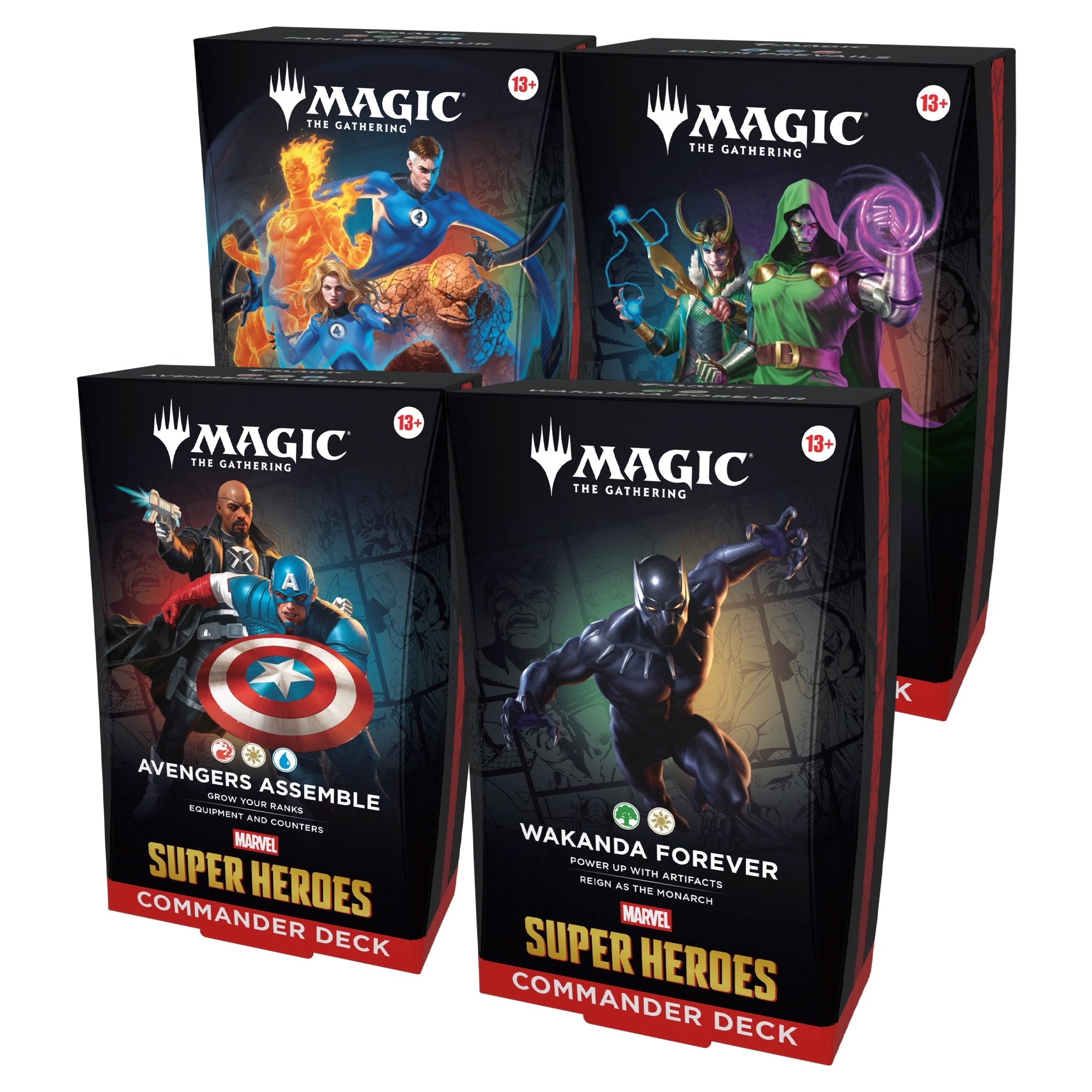 Magic: The Gathering - Marvel Super Heroes Commander Decks Display (4 mazzi) - ENG Wizards