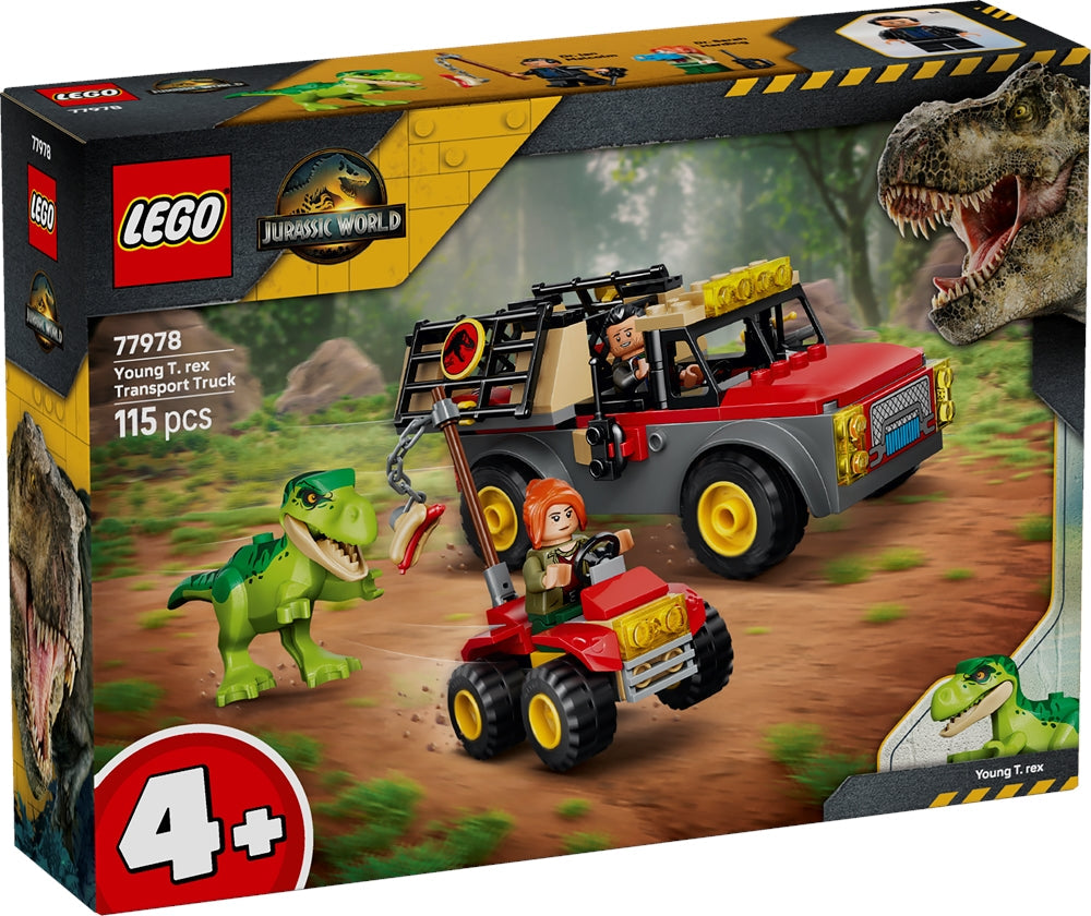 LEGO 77978 JURASSIC WORLD - Camion da trasporto per il giovane T. rex LEGO