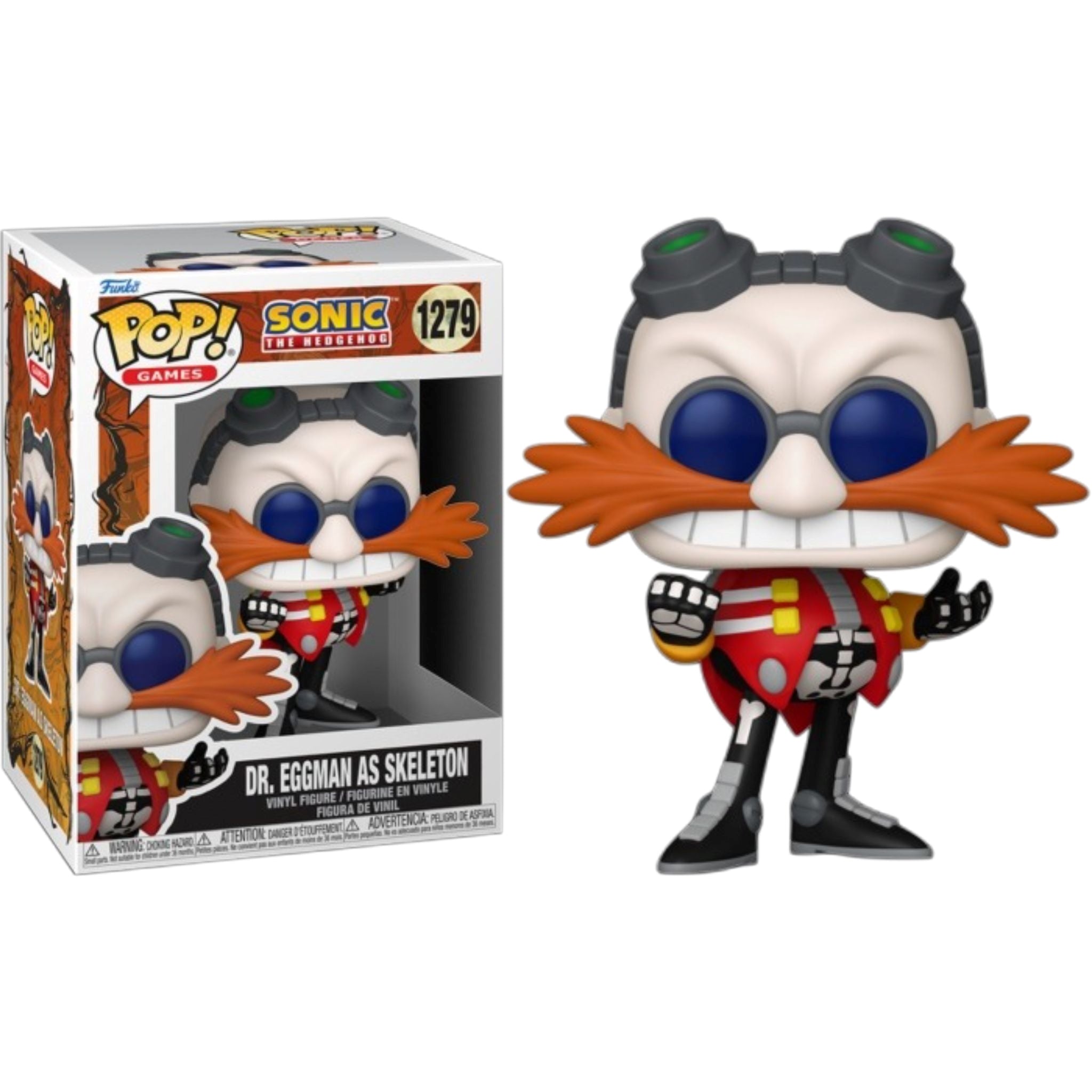 FUNKO POP Games: Sonic The Hedgehog - 1279 Dr. Eggman As Skeleton 9cm Funko