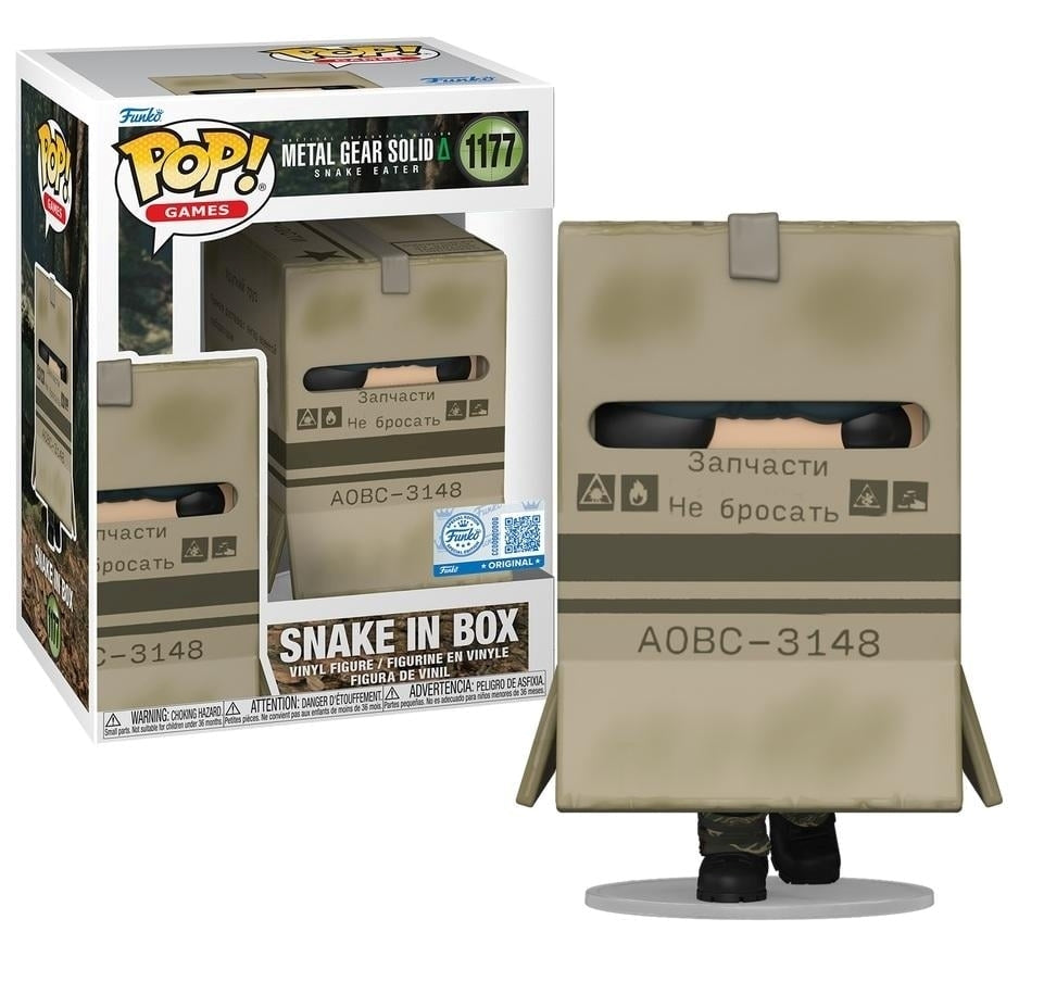 FUNKO POP Games: Metal Gear Solid Snake Eater - 1177 Snake In Box (Exclusive) 9cm Funko
